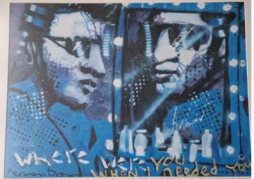 Zeefdruk van Herman Brood - Where were you when I needed you beschikbaar voor biedingen