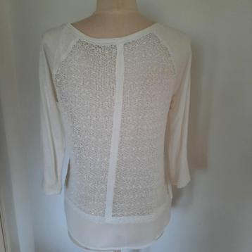 Only t- shirt beige met "open" rug maat M beschikbaar voor biedingen