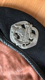 Landmacht leger baret 1985, maat 53. Zwart, Ophalen of Verzenden, Landmacht, Nederland, Helm of Baret