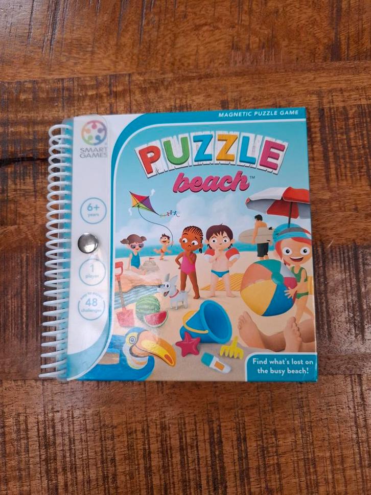Smart Games Puzzle Beach Magnetisch Puzzelspel, Hobby en Vrije tijd, Denksport en Puzzels, Zo goed als nieuw, Puzzelboek, Ophalen