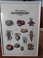 lijst met afbeeldingen groentes ca. 30,5 x 22 cm., Ophalen of Verzenden, Minder dan 50 cm, Schilderij, Minder dan 50 cm