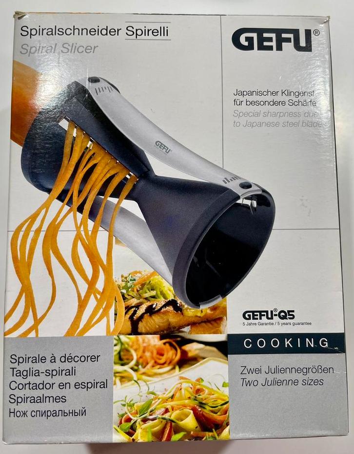 GEFU Spirelli/ Spiraalsnijder, Huis en Inrichting, Keuken | Keukenbenodigdheden, Zo goed als nieuw, Ophalen of Verzenden