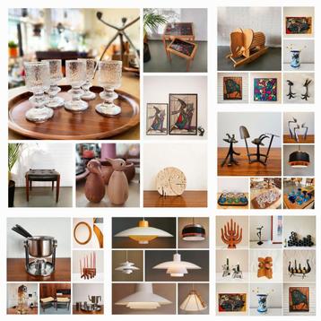 Vintage Scandinavische Accessoires Lampen en veel meer 