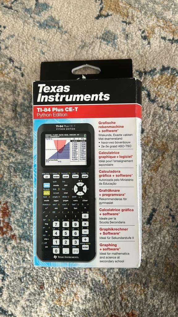Grafische rekenmachine TI-84 Plus CE-T python edition, Diversen, Rekenmachines, Zo goed als nieuw, Grafische rekenmachine, Ophalen of Verzenden