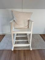 Houten schommelstoel in creme witte kleur, Huis en Inrichting, Stoelen, Ophalen, Wit, Zo goed als nieuw, Eén