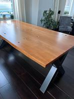 Beuken boomstam tafelblad    220x100cm, Huis en Inrichting, Tafels | Eettafels, Ophalen, 50 tot 100 cm, Zo goed als nieuw, 150 tot 200 cm