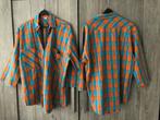 2x blouse blauw - oranje / carnaval kleine loopgroep, Carnaval, Maat 56/58 (XL), Ophalen of Verzenden, Zo goed als nieuw