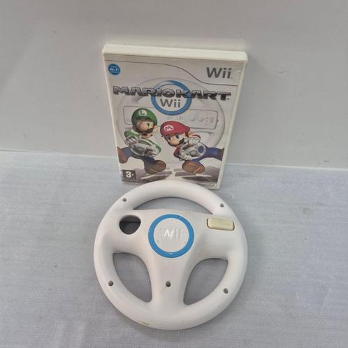 Mario Kart Wii met stuurtje voor de Nintendo Wii + Garantie, Spelcomputers en Games, Games | Nintendo Wii, Sport, Vanaf 3 jaar