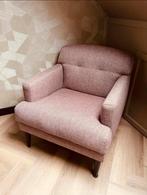 Roze Woood fauteuil, 75 tot 100 cm, Ophalen of Verzenden, 75 tot 100 cm, Zo goed als nieuw