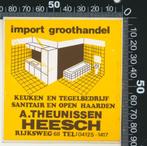Sticker: Theunissen Keuken en Tegelbedrijf - Heesch, Ophalen of Verzenden, Zo goed als nieuw, Bedrijf of Vereniging