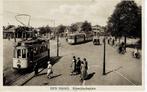 gel  1929 Den Haag HTM lijn 4 op het Rijkswijkscheplein, Verzamelen, Ansichtkaarten | Nederland, Gelopen, Zuid-Holland, 1920 tot 1940