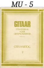 MU-5 Gitaar bladmuziek Cees Hartog Lesmateriaal --2, Muziek en Instrumenten, Bladmuziek, Gebruikt, Ophalen of Verzenden, Gitaar
