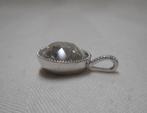Zilveren hanger met heldere steen nr.1329, Overige voorstellingen, Verzenden, Zo goed als nieuw, Zilver