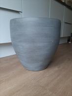 Plantenpot Antraciet groot. Hoogte 40cm, diameter 34,cm, Tuin en Terras, Bloempotten, Rond, Binnen, Zo goed als nieuw, Aardewerk