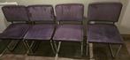 Zuiver Ridge Rib paars eetkamerstoelen set 4 stuks, Huis en Inrichting, Stoelen, Ophalen, Zo goed als nieuw, Overige kleuren