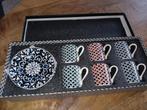 Porselein espresso setje, Huis en Inrichting, Nieuw, Ophalen of Verzenden, Overige stijlen, Kop(pen) en/of Schotel(s)