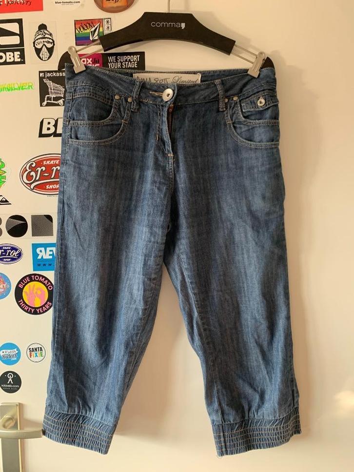 Anna Scott Limited driekwart broek maat 38(nr.56 DB3), Kleding | Dames, Broeken en Pantalons, Gedragen, Maat 38/40 (M), Blauw