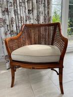 Klassieke webbing stoel (ruime zit inclusief zitkussen), Ophalen, Bruin, Riet of Rotan, Klassiek