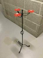 metalen kandelaar kaarsenstandaard kaarsenhouder, Ophalen, Rood, Kandelaar, Metaal