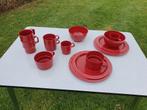 Vintage Mepal camping servies 14 st. Buiten servies 2 pers., Caravans en Kamperen, Kampeeraccessoires