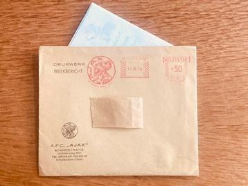 AJAX 1974 envelop + teams/programma ( Tahamata en Kieft ) beschikbaar voor biedingen