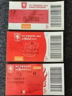 3 voetbalkaartjes FC Twente - Feyenoord, Verzamelen, Sportartikelen en Voetbal, Ophalen of Verzenden, Zo goed als nieuw, Feyenoord