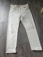 Spijkerbroek van Levi's 501 Cremekleurig maat L lengte 30, W36 - W38 (confectie 52/54), Wit, Ophalen of Verzenden, Zo goed als nieuw