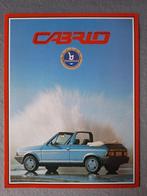 Brochure BERTONE CABRIO - 1984 - Duits, Ophalen of Verzenden, Zo goed als nieuw