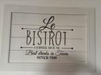 Riviera Maison schilderij/ wandbord ‘Le Bistrot’, Ophalen, Zo goed als nieuw