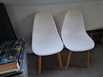 Eetkamerstoelen, Huis en Inrichting, Ophalen, Zo goed als nieuw, Wit, Twee