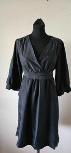 zwarte zijde jurk van Essentiel Antwerpen maat 42 (9725), Kleding | Dames, Jurken, Verzenden, Zwart, Knielengte