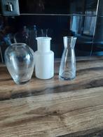 Mooie vaasjes en bloempotten v maar 1,00 pst, Ophalen, Zo goed als nieuw, Glas, Minder dan 50 cm