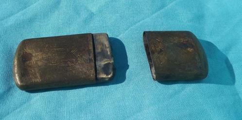 AANSTEKER UIT DE JAREN 1920 ART DECO PATROON KOPER, Verzamelen, Rookartikelen, Aanstekers en Luciferdoosjes, Gebruikt, Aansteker