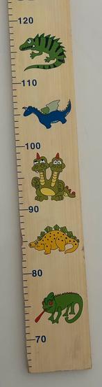Vintage oude houten groei meter kids voorzien van print., Ophalen of Verzenden, Zo goed als nieuw, Wanddecoratie