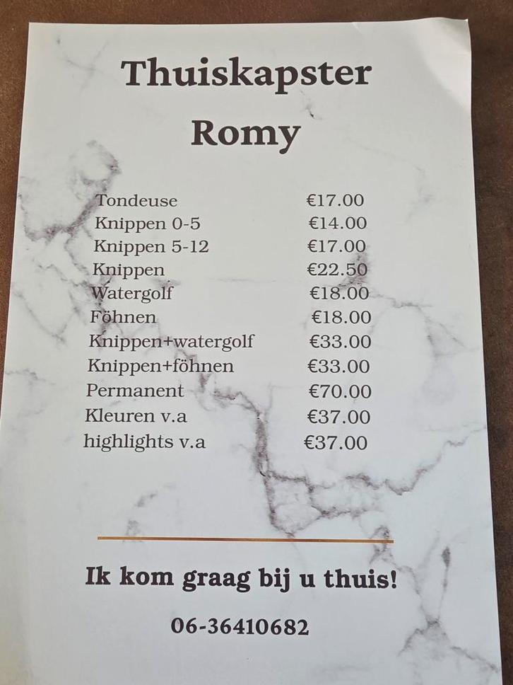 Thuiskapster, Diensten en Vakmensen, Kappers en Thuiskappers