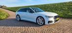 Audi A6 55 Tfsi e Quattro pano|trekhaak|360|21inch, Auto's, Zwart, Leder en Stof, Wit, Plug-in hybride