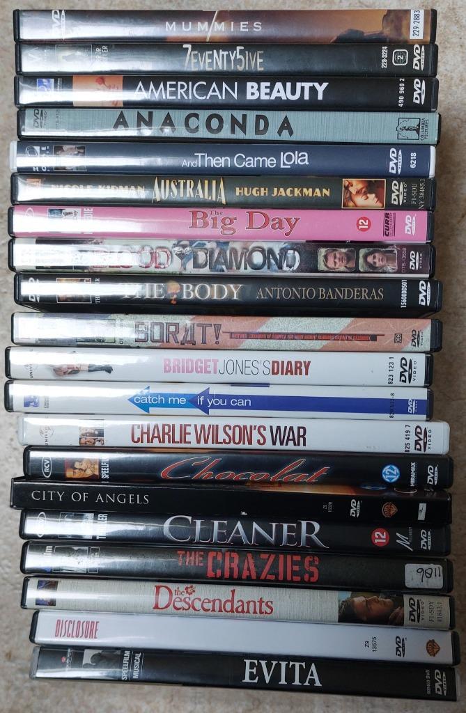 Kwaliteitsfilms op dvd, koopjes: EUR 1,00 - 1,50 (01 t/m E), Cd's en Dvd's, Dvd's | Overige Dvd's, Zo goed als nieuw, Ophalen of Verzenden