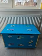 Leuke blauwe speelgoedkist met wielen, Kinderen en Baby's, Ophalen of Verzenden, Gebruikt, Overige typen
