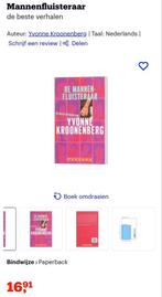 Romans boek : Mannenfluisteraarde / lees maar klein beetje., Boeken, Gelezen, Yvonne Kroonenberg, Nederland, Ophalen