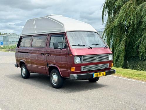 Volkswagen Kampeerauto 1.9D 1984 wegenbelastingvrij, Auto's, Volkswagen, Bedrijf, Transporter, Open dak, Radio, Stoelmassage, Trekhaak