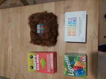 Ligretto, bears versus babies, unstable unicorns,  beschikbaar voor biedingen