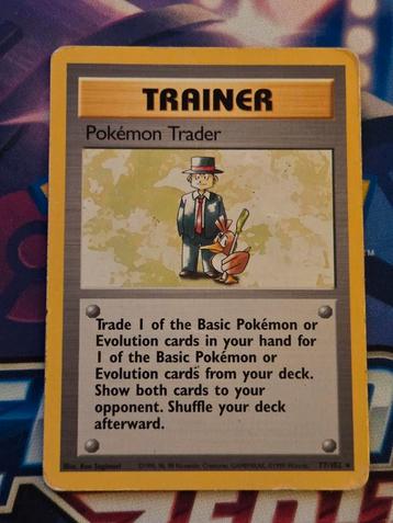 Pokemon Trader 77/102 Base Rare - PL beschikbaar voor biedingen