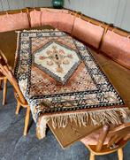 Vintage tafelkleed wol wollen tafeltapijt, Ophalen, Gebruikt, Midcentury vintage oosters hollands tafelkleed tapijt, Nvt