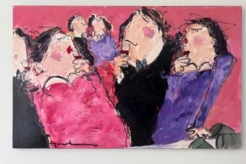 Origineel acryl Gerdine Duijsens 160x100 cm beschikbaar voor biedingen