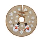 Kerstboomrok - Jute - Sneeuwman - Nieuw €14.50, Info@interstock.nl, Interstock, Nieuw, Ophalen of Verzenden
