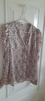 Nukus Como blouse met prachtige print,pofmouwen& lurex M, Nukus, Verzenden, Zo goed als nieuw, Maat 38/40 (M)