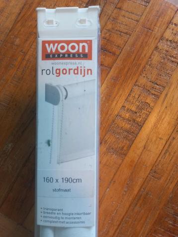 Rolgordijn wit lichtdoorlatend 160x190  ONGEBRUIKT beschikbaar voor biedingen