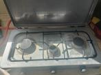 3 pits Gasstel met gasfles, Caravans en Kamperen, Ophalen, Gebruikt