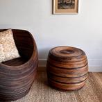 Rotan bamboe kruk bijzettafel vintage Crespi stijl, Huis en Inrichting, Onbekend, Ophalen of Verzenden, Zo goed als nieuw, Onbekend