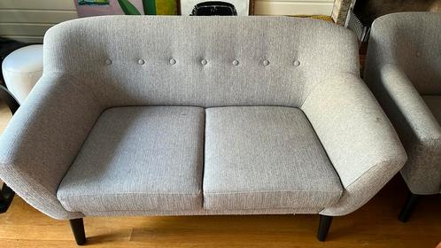 Leenbakker 2-personen bank, stoel, en pouf., Huis en Inrichting, Banken | Bankstellen, Gebruikt, Rechte bank, Tweepersoons, Minder dan 150 cm
